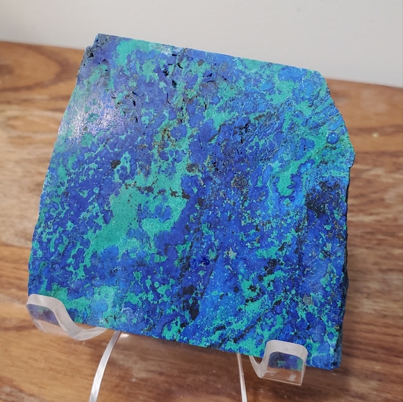 Azurite with Malachite Crystal Slab - Picture 3 of 11